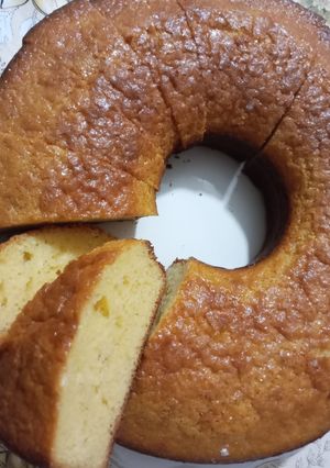 Una foto de Bizcocho con leche condensada