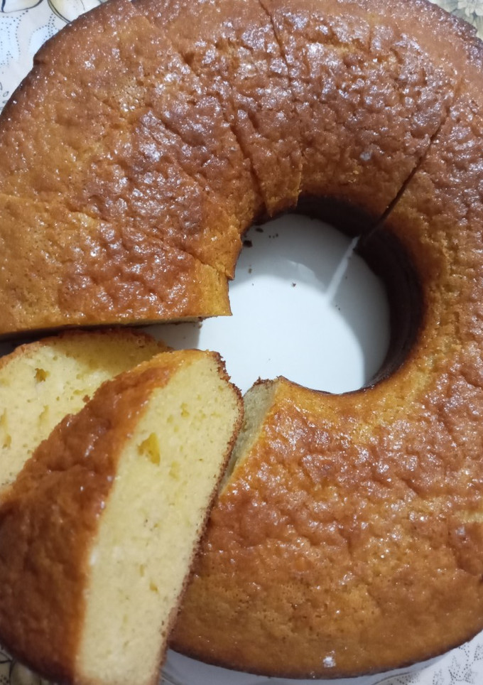 Una foto de Bizcocho con leche condensada