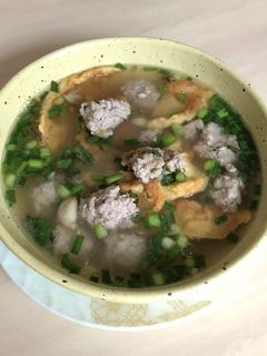 A picture of Egg Omelet Soup.