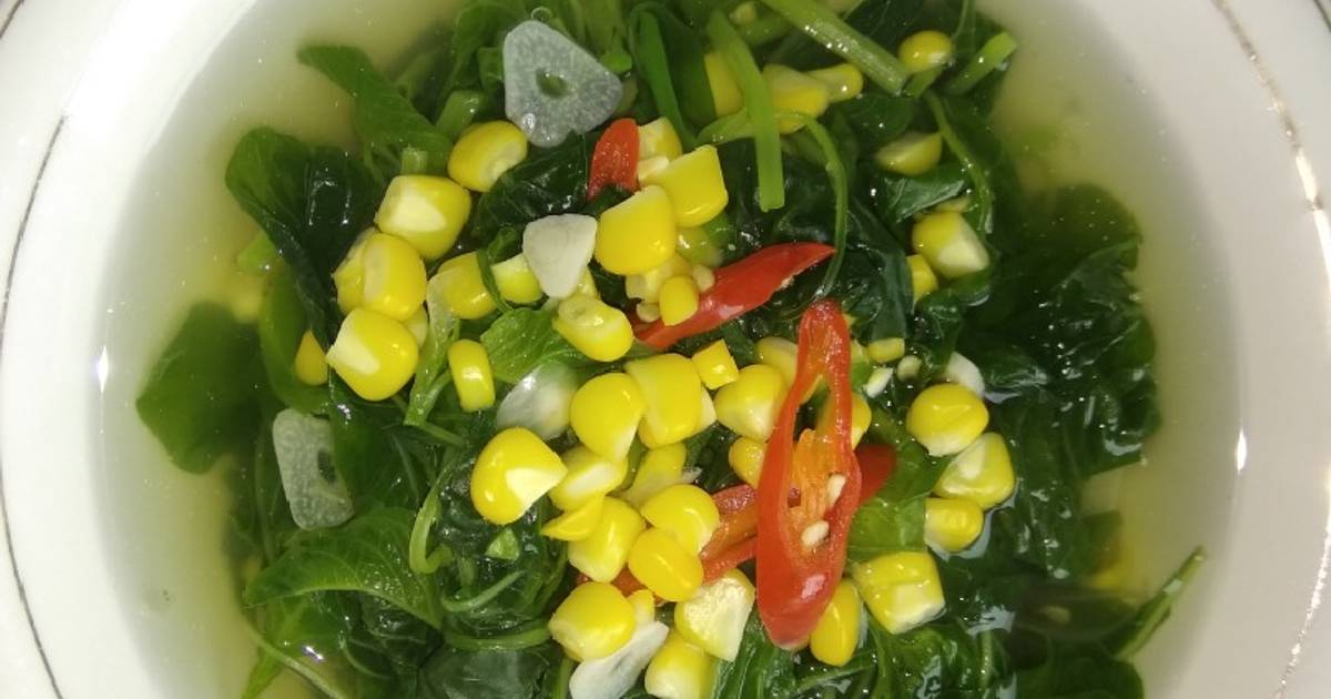 Resep Sayur Bening Bayam Jagung Oleh Dapur Taya Ya - Cookpad