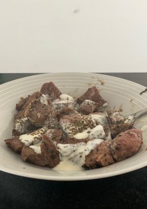 Una foto de Lomo al champiñón rápido !