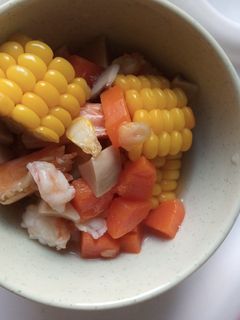 Hình của món Soup Tôm nấu rau củ cho bé ăn dặm.