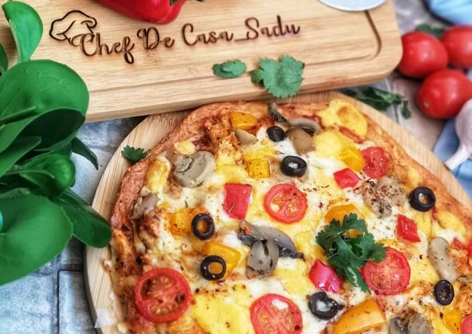 Recipe of Award-winning Cheese crust pizza