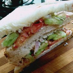 A picture of Veg mayonnaise sandwich.
