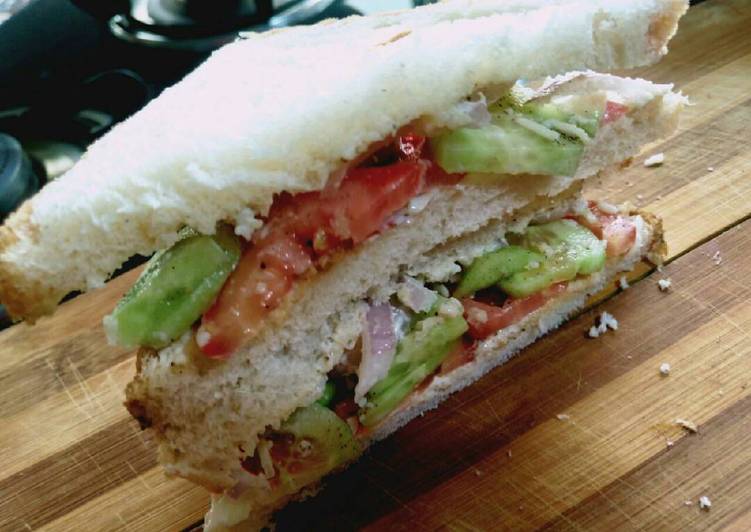 Easiest Way to Make Quick Veg mayonnaise sandwich