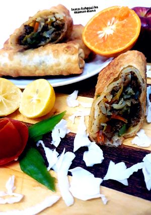 عکسی از دستور جرمن رول (غذای افغانستانی 🇦🇫❤👌)