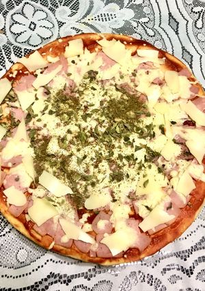 Una foto de Pizza casera