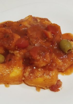 Una foto de Ñoquis de polenta: sin gluten y bien de fin de mes!