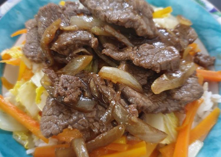 Beef teriyaki don