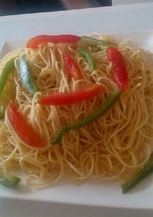 A picture of Boiled spaghetti.