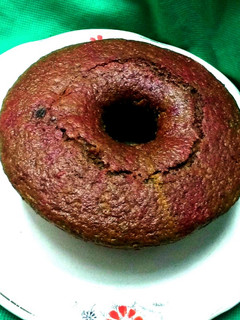 Una foto de Torta vegana de remolacha