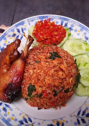 Foto resep Nasi (Merah) Tutug Oncom