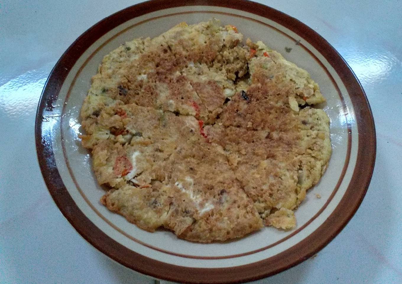 5. Telur Dadar Omelet Tempe / Omlette Tempe