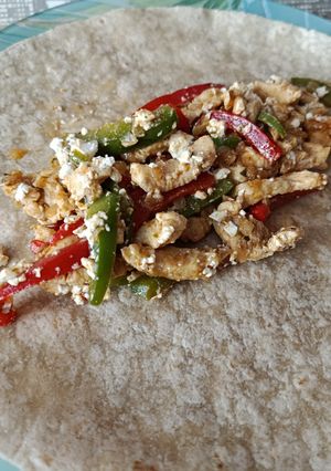 Una foto de Fajitas de Pollo y Feta