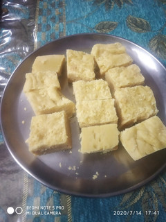 A picture of Soft Mysore Pak.