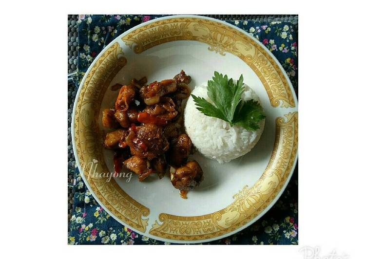 Ayam kecap rica-rica 🌸