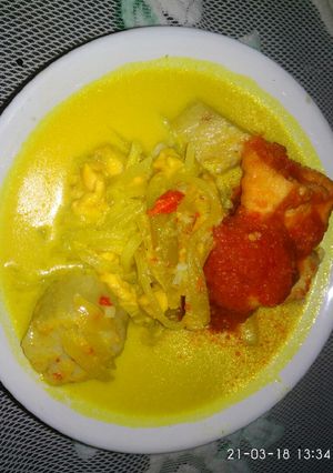 Foto resep Lontong sayur labu siam