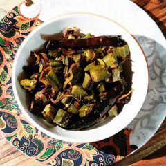 A picture of Bhindi ki Sabzi.