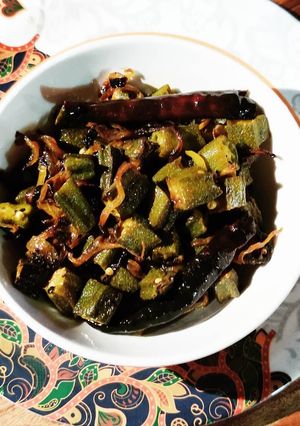 A picture of Bhindi ki Sabzi.