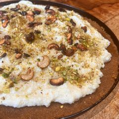 A picture of Madlouka bi Achta - Lebanese Ramadan Dessert 🌙.