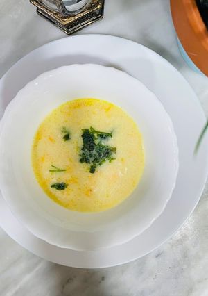 صورة لوصفة شوربة دجاج بالكريمة