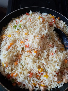 A picture of Simple vegetable rice.
