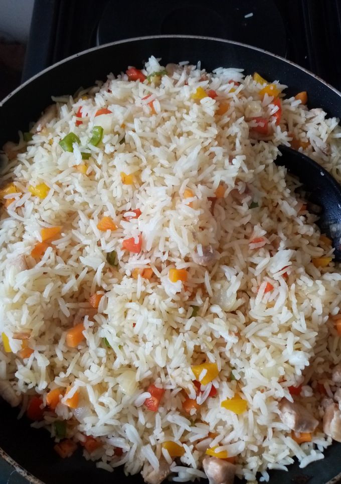A picture of Simple vegetable rice.