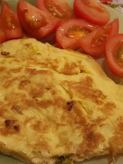 Una foto de Tortilla de ajetes tiernos de la brigada espartana