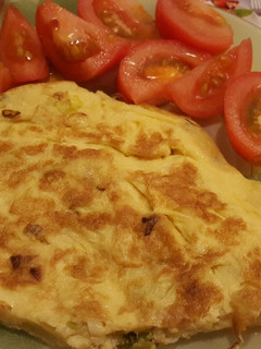 Una foto de Tortilla de ajetes tiernos de la brigada espartana