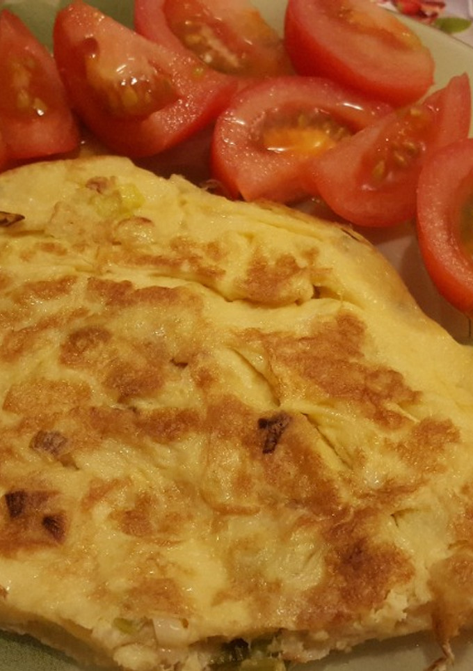 Una foto de Tortilla de ajetes tiernos de la brigada espartana