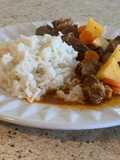 Carne guisada estilo puertorriqueño