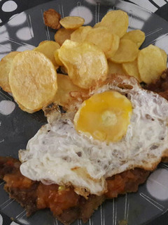 Una foto de Milanesa a la frontera
