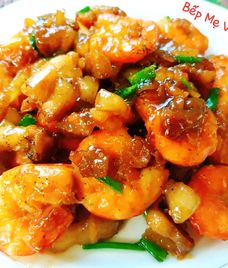 tôm thịt rim mặn ngọt