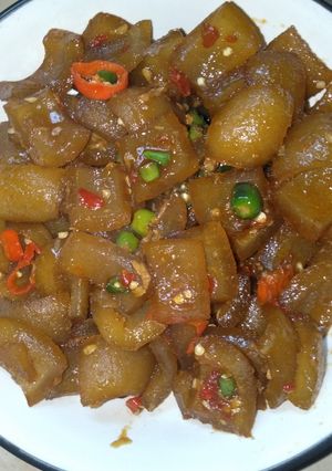 Foto resep Tumis kikil pedas manis