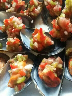Una foto de Mejillones con vinagreta