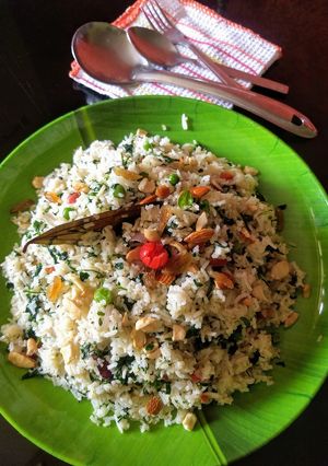 A picture of Methi Pulao.