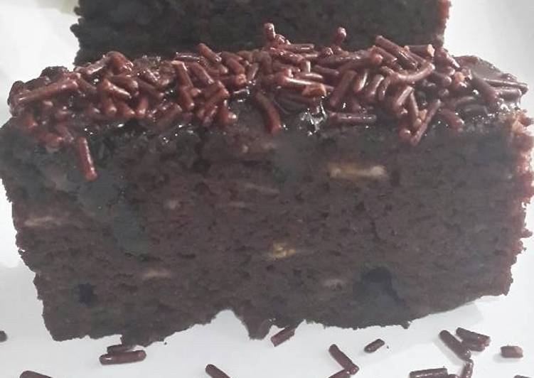 Proses mengolah Brownies pisang, Bisa Manjain Lidah