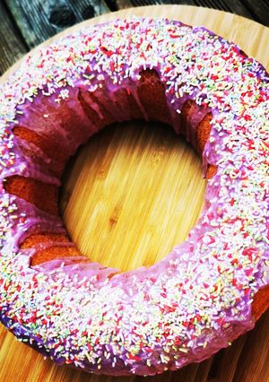 Une photo de Donut's cake façon Simpson