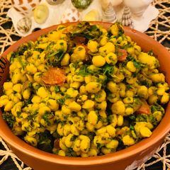 A picture of Chana daal methi ki sabzi Bengal gram and fenugreek leaves veg).
