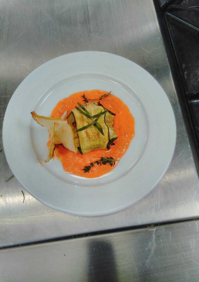 Una foto de Tortellini de calabacín