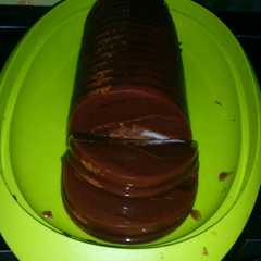 A picture of Agar agar coklat simple.
