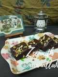Wheat Flour Dark Chocolate and Pistachio Brownie Cake