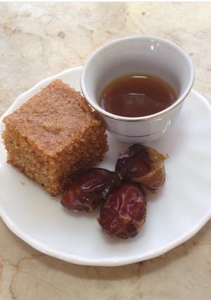 صورة لوصفة بسبوسة التمر