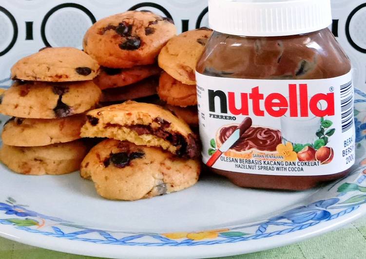 Resep Nutella soft cookies Anti Gagal