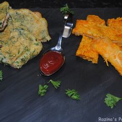 A picture of Toasted bread omelette with herbs / cheese.