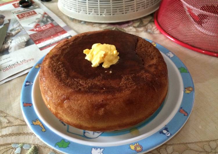 Cara Gampang Membuat Giant Pancake (Rice Cooker Pancake), Bikin Ngiler