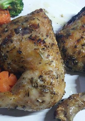 A picture of Mixed herbs chicken.