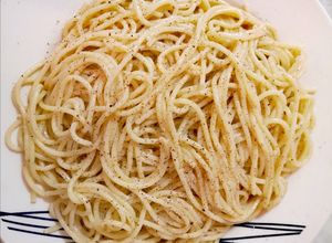 Una foto de Tallarines al olio
