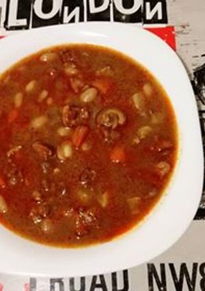Fejtett babgulyás recept fotója