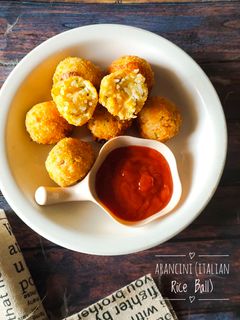 Foto resep Arancini (Italian Rice Ball)